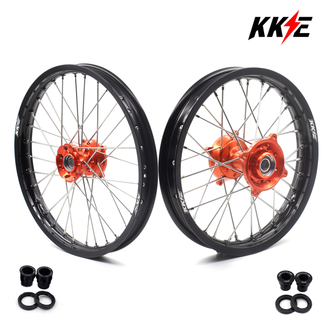 KKE1.4*17"/1.6*14" Kid's Small Wheel Compatible with KTM85 SX Orange Hub 2003-2020