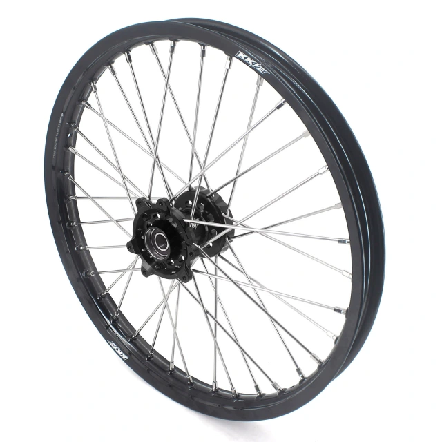 KKE 21/18 Inch Supermoto Wheels Rims Set Fit HONDA CRF250L 2017-2020 OEM Size Black Hub