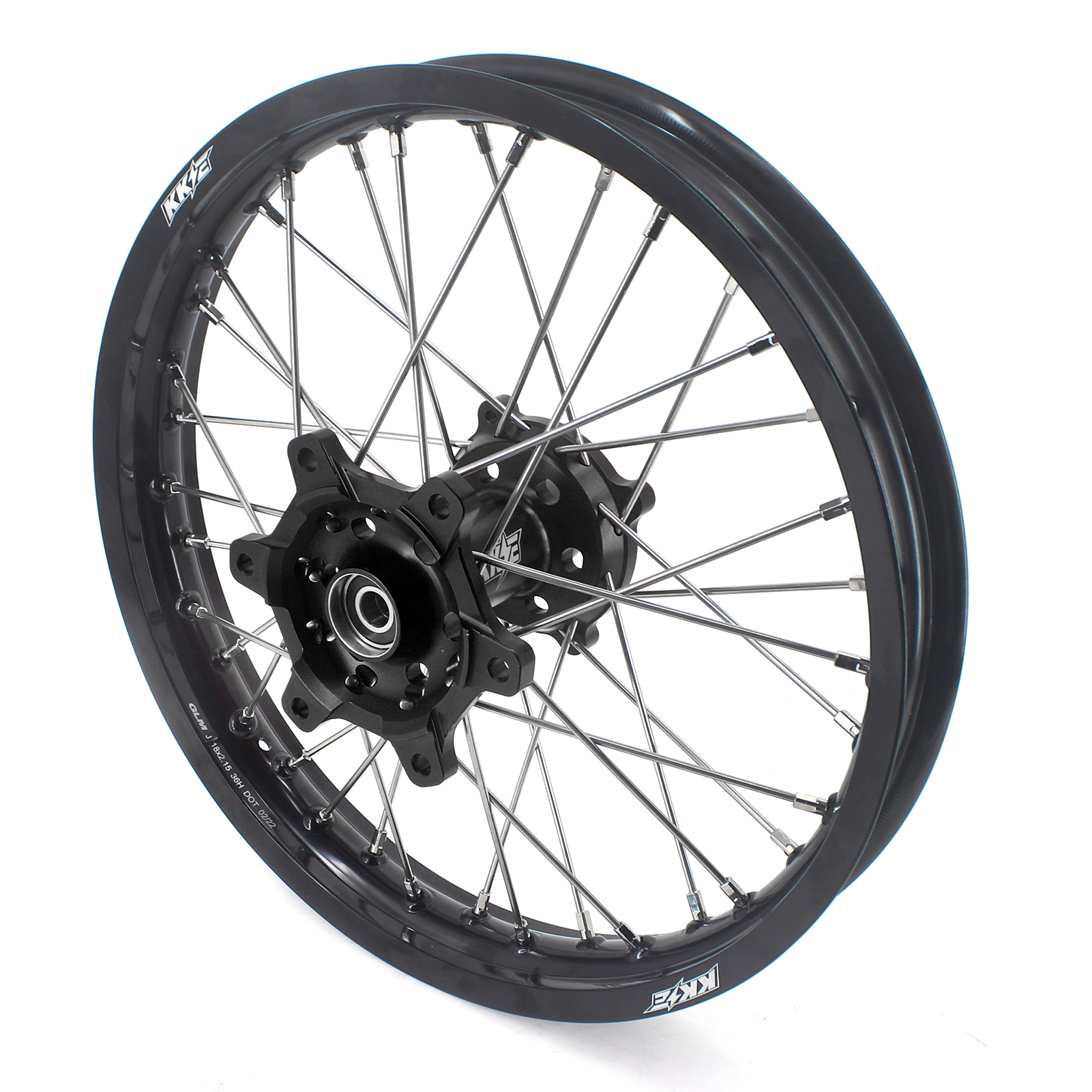 KKE 21/18 Inch Enduro Motorcycle Wheels Rims Set Fit HONDA CRF250L 2017-2020 OEM Size Black Hub