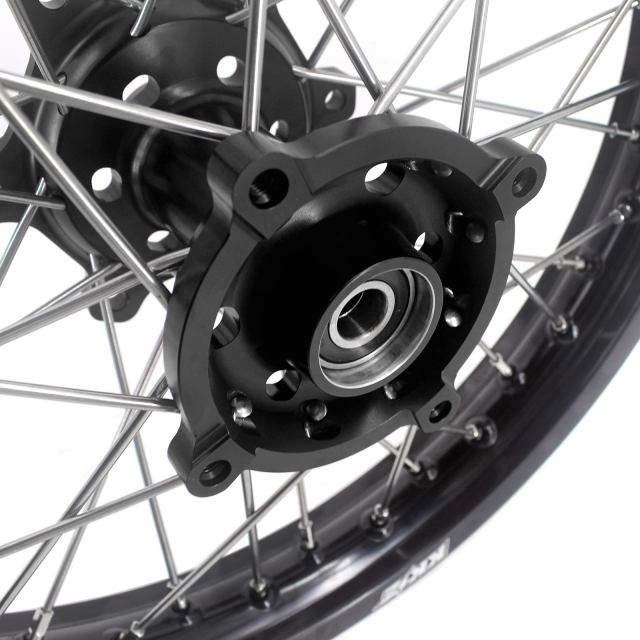 KKE 21/18 Inch Supermoto Wheels Rims Set Fit HONDA CRF250L 2017-2020 OEM Size Black Hub