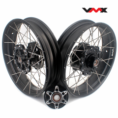 VMX Fit Husqvarna 401 2020-2021 Tubeless Wheels 2.5*17"/3.5*17" Rims Black Hub Black Rim