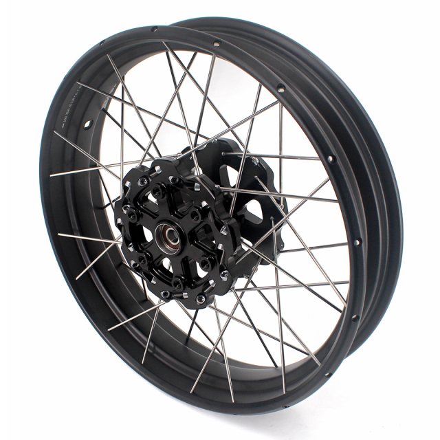 VMX Fit KTM 390 Adventure 2020-2021 Tubeless Wheels 2.5*19"/3.5*17" Rims Black Hub Black Rim