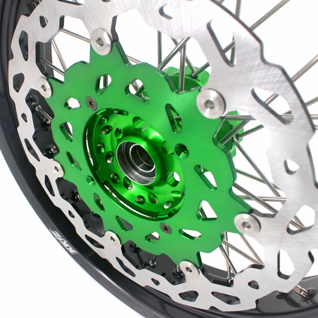 KKE 3.5/4.25*17 Supermoto Dirtbike Wheels With Disc Fit KAWASAKI KX125 KX250F KX450F 2006-2018