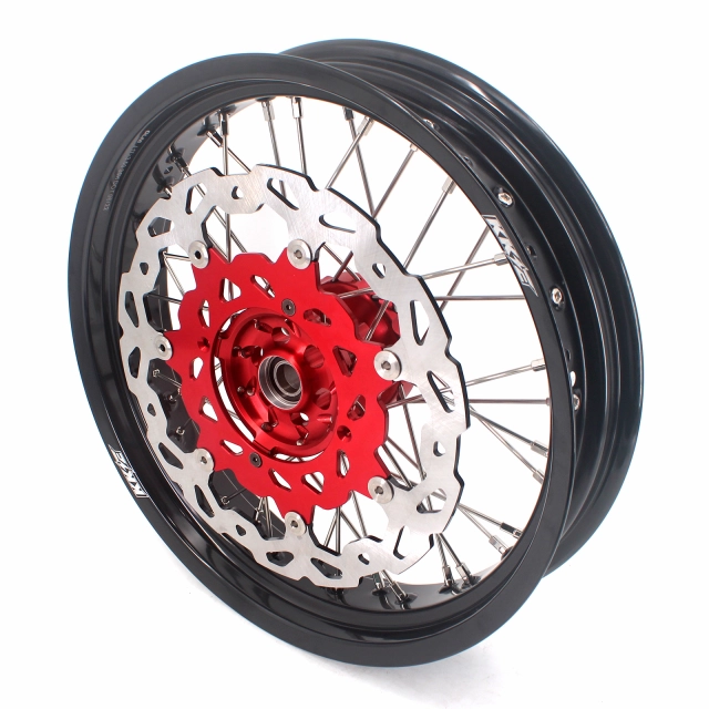 KKE 3.5/4.25*17 Supermoto Wheels Set Fit SUZUKI RMZ250 2007-2021 RMZ450  Red Hub 320MM Disc