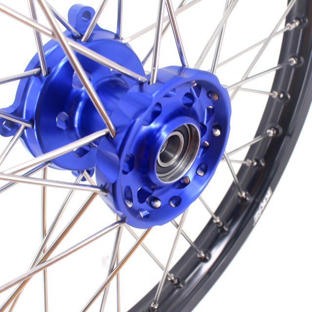 KKE 21/18 Enduro Motorcycle Wheels Rims Set Fit SHERCO SER & SEF (ALL) Dirtbike Red Hub