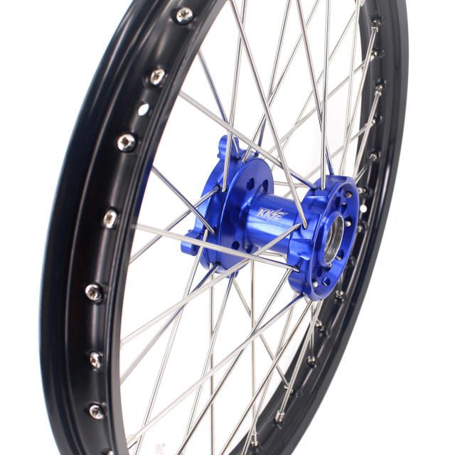 KKE 21/18 Enduro Motorcycle Wheels Rims Set Fit SHERCO SER & SEF (ALL) Dirtbike Red Hub