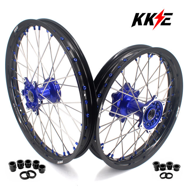 KKE 21/18 Casting Motorcycle Wheels Rims Fit Yamaha YZ125 YZ250 YZ250F