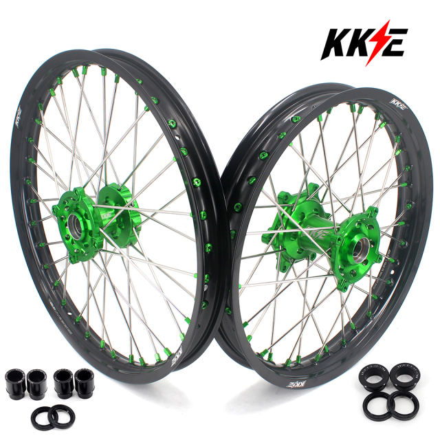 KKE 21/19 MX Motorcycle Wheels Rims Fit KAWASAKI KX250F KX450F 2006