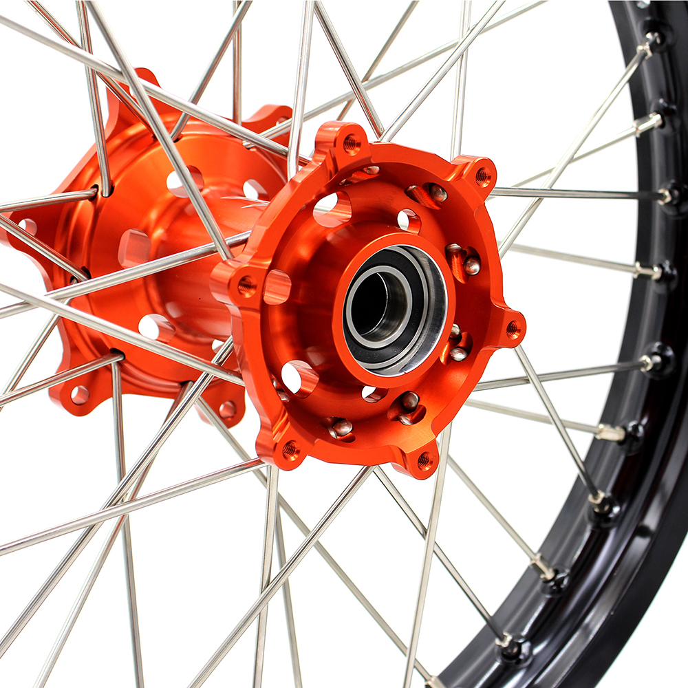 KKE 2.15*19" MX Rear Wheel Compatible with KTM EXC SXF 2000-2022 Orange Hub