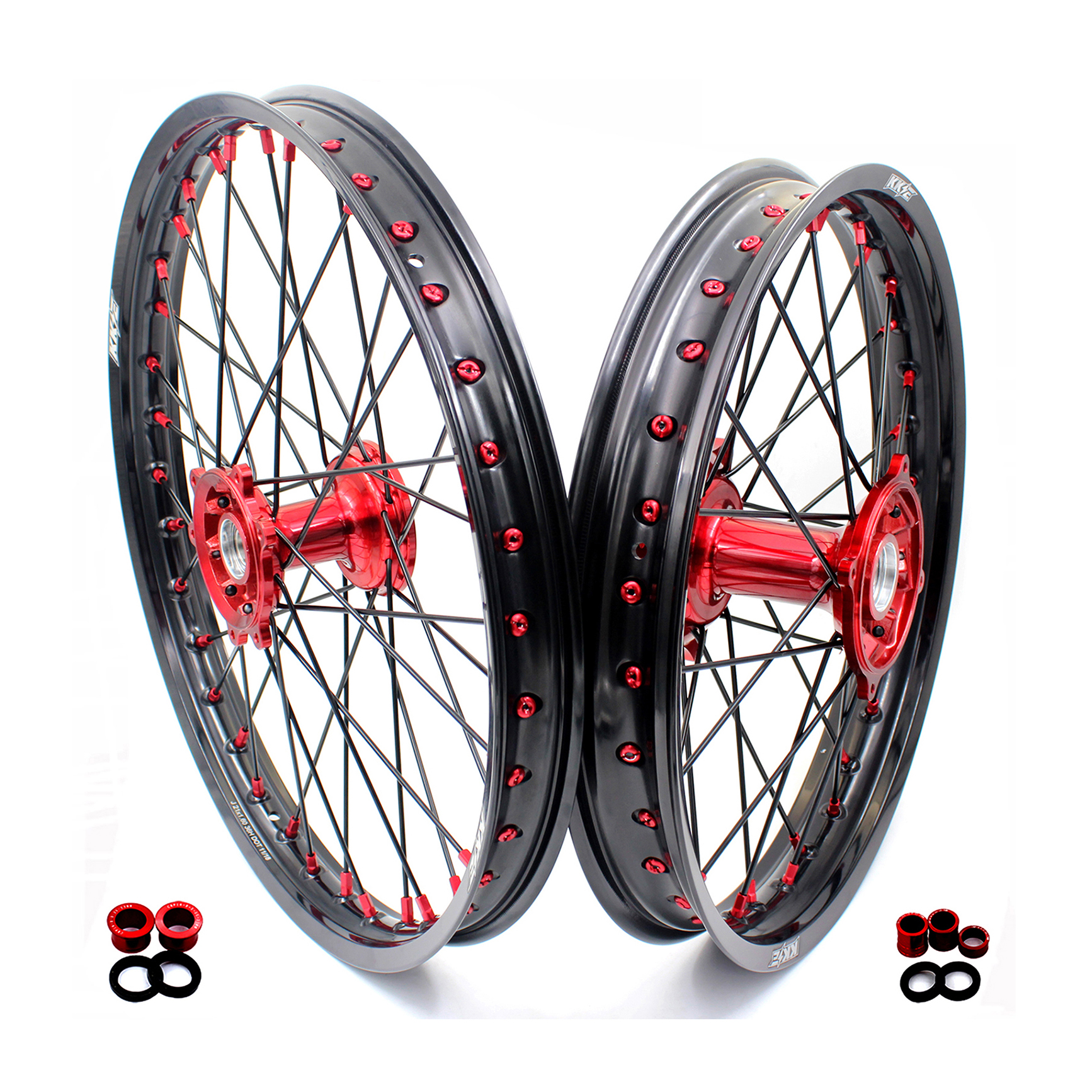 KKE 21/19 inch Casting MX Wheels Rims Set Fit HONDA CRF250R 20042013