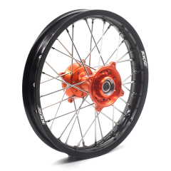 KKE 1.85*16" Kid's  Rear Wheel Rim Set Compatible with KTM85 SX 2003-2020 Orange Hub