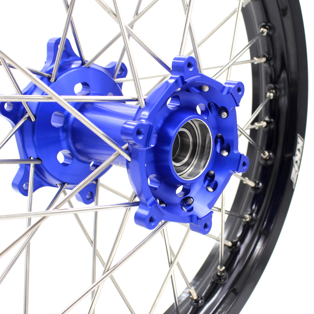 KKE  2.15*18"  Dirt Bike Enduro Rear Wheels Set Fit YAMAHA WR250R 2008-2020 Blue Hub