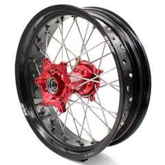 KKE 5.0*17 Supermoto Motorcycle Rear Wheel Rims Set Fit HONDA CRF250R CRF450R 2013-2023 Red Hub