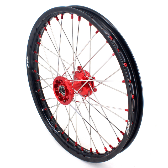 KKE 21/19 Mx Casting Motorcycle Wheels Rims For HONDA CRF250R CRF450R 2013-2020 Red Hub