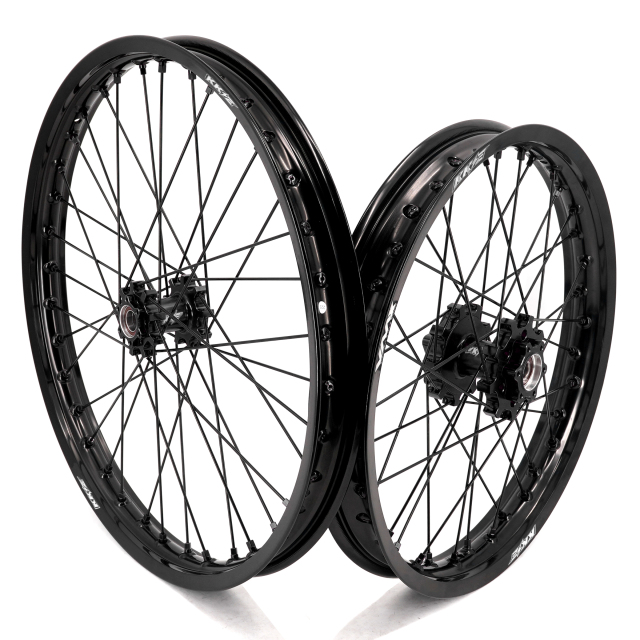 KKE 1.6*21" & 1.85*18" Electric Dirtbike Wheels Rim For Sur Ron Light Bee-X 2019-2022 Black