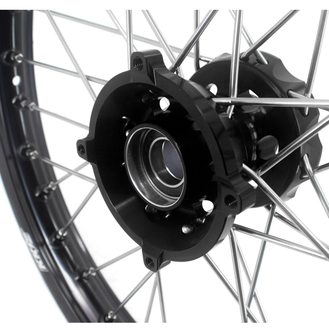 KKE 17/14 Motorcycle Kid's Wheel Set Compatible with KTM85 SX 2021-2023 Black Hub