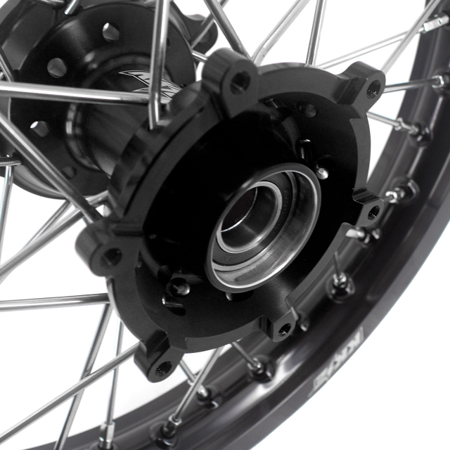 KKE 19/16 Kid's Wheel Rim Set Compatible with KTM85 SX 2021-2023 Black Hub