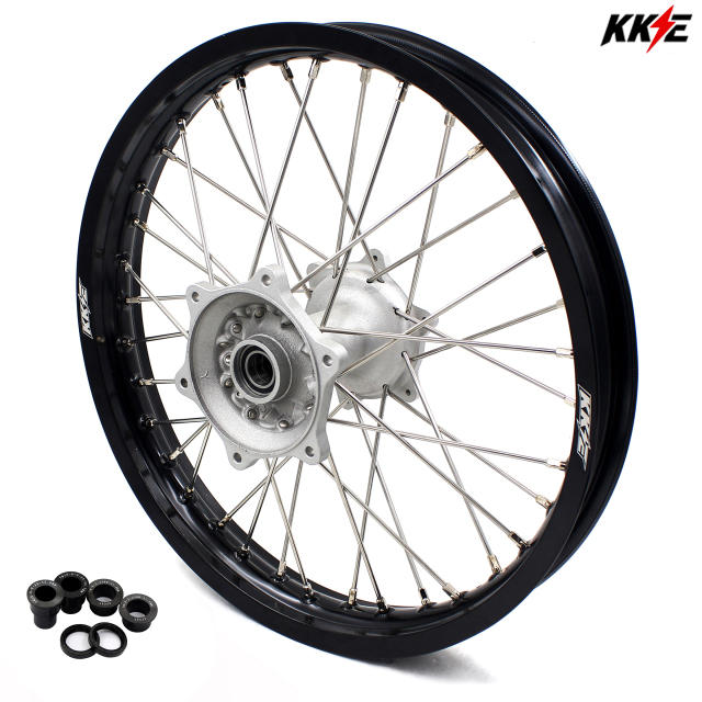 KKE 2.15*18" Rear Cast Wheel Rim Fit Yamaha YZ125/250 1999-2023 YZ250F YZ450F Silver Hub