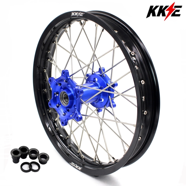 KKE 2.15*18" Rear Wheel Rim set Fit Yamaha YZ250F 2001-2023 YZ450F 2003 YZ125/250 Blue Hub