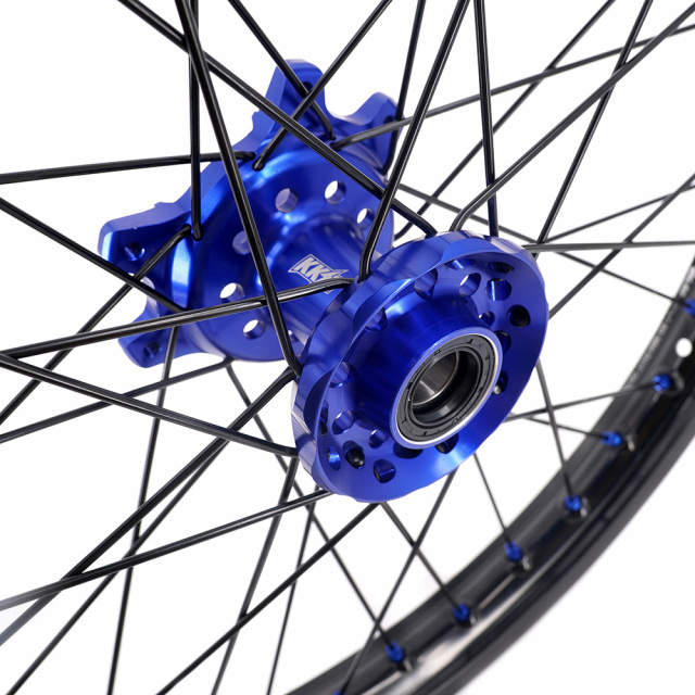 KKE 1.6*21" /2.15*18" Electric Bike Wheels Fit Surron Ultra Bee Dirt Bike Rim Blue Hub