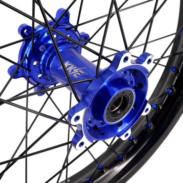 KKE 1.6*21" /2.15*18" Electric Bike Wheels Fit Surron Ultra Bee Dirt Bike Rim Blue Hub