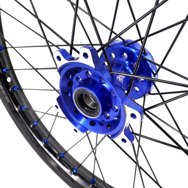 KKE 1.6*21" /2.15*18" Electric Bike Wheels Fit Surron Ultra Bee Dirt Bike Rim Blue Hub