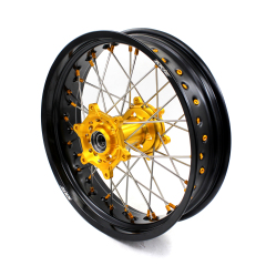 KKE 3.5/4.25 Street Supermoto Wheels Set Fit SUZUKI DRZ400/E/S DRZ400SM Gold Nipple