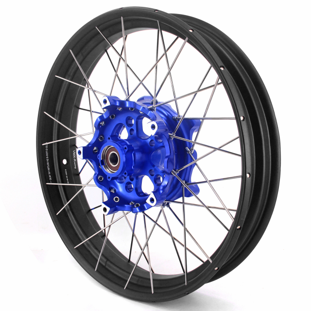 VMX 3.0*19"/4.5*17"  Tubeless Wheels Set Fit for BMW R1200GS/R1250GS 2013-2022 Blue Hub Black Rim