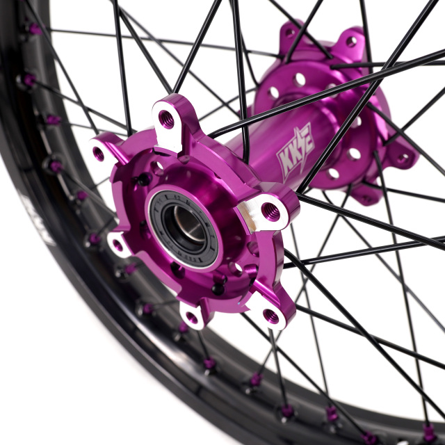 KKE 1.6*21" /2.15*18" Electric Bike Wheels Fit Surron Ultra Bee Dirt Bike Purple Hub