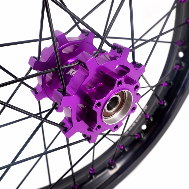 KKE 1.4*19" & 1.85*16" Electric Dirtbike Wheels Rim For Sur Ron Light Bee-X 2019-2022 Purple Hub