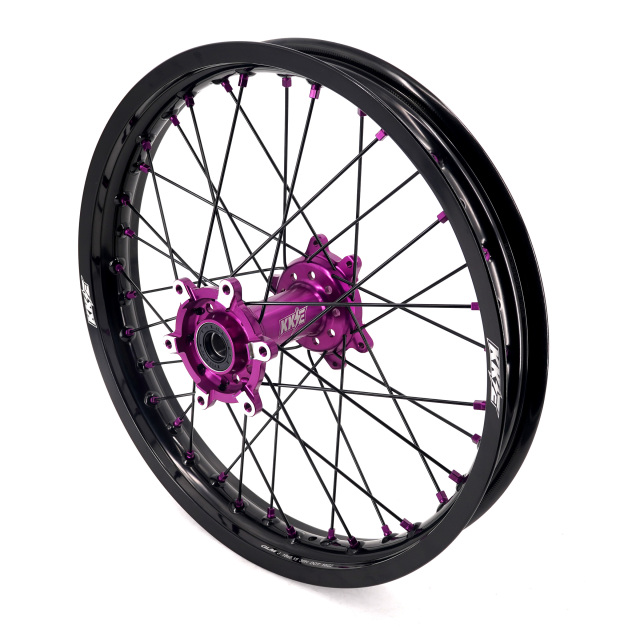 KKE 1.6*21" /2.15*18" Electric Bike Wheels Fit Surron Ultra Bee Dirt Bike Purple Hub