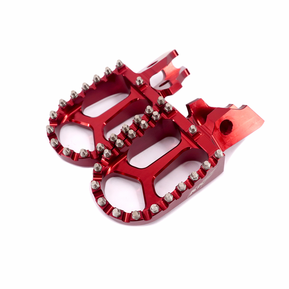 KKE Footpegs Billet Foot Rest Fit Sur Ron Ultra Bee Electric Bike Red
