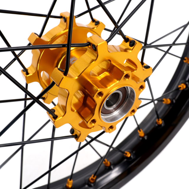 KKE 1.6*19" & 1.85*16" Electric Dirtbike Wheels Rim For Sur Ron Light Bee-X 2019-2022 Gold Hub
