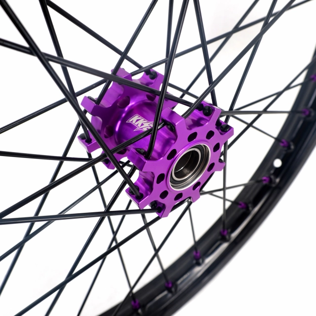 KKE 1.4*19" & 1.85*16" Electric Dirtbike Wheels Rim For Sur Ron Light Bee-X 2019-2022 Purple Hub