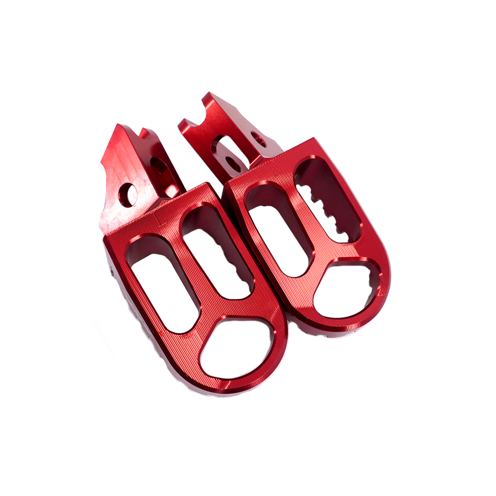 KKE Footpegs Billet Foot Rest Fit Sur Ron Ultra Bee Electric Bike Red