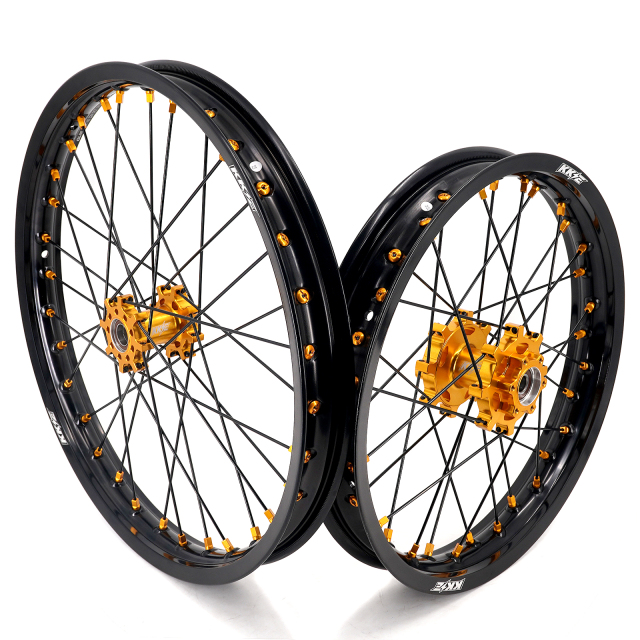 KKE 1.6*19" & 1.85*16" Electric Dirtbike Wheels Rim For Sur Ron Light Bee-X 2019-2022 Gold Hub