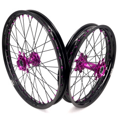 KKE 1.6*21" /2.15*18" Electric Bike Wheels Fit Surron Ultra Bee Dirt Bike Purple Hub