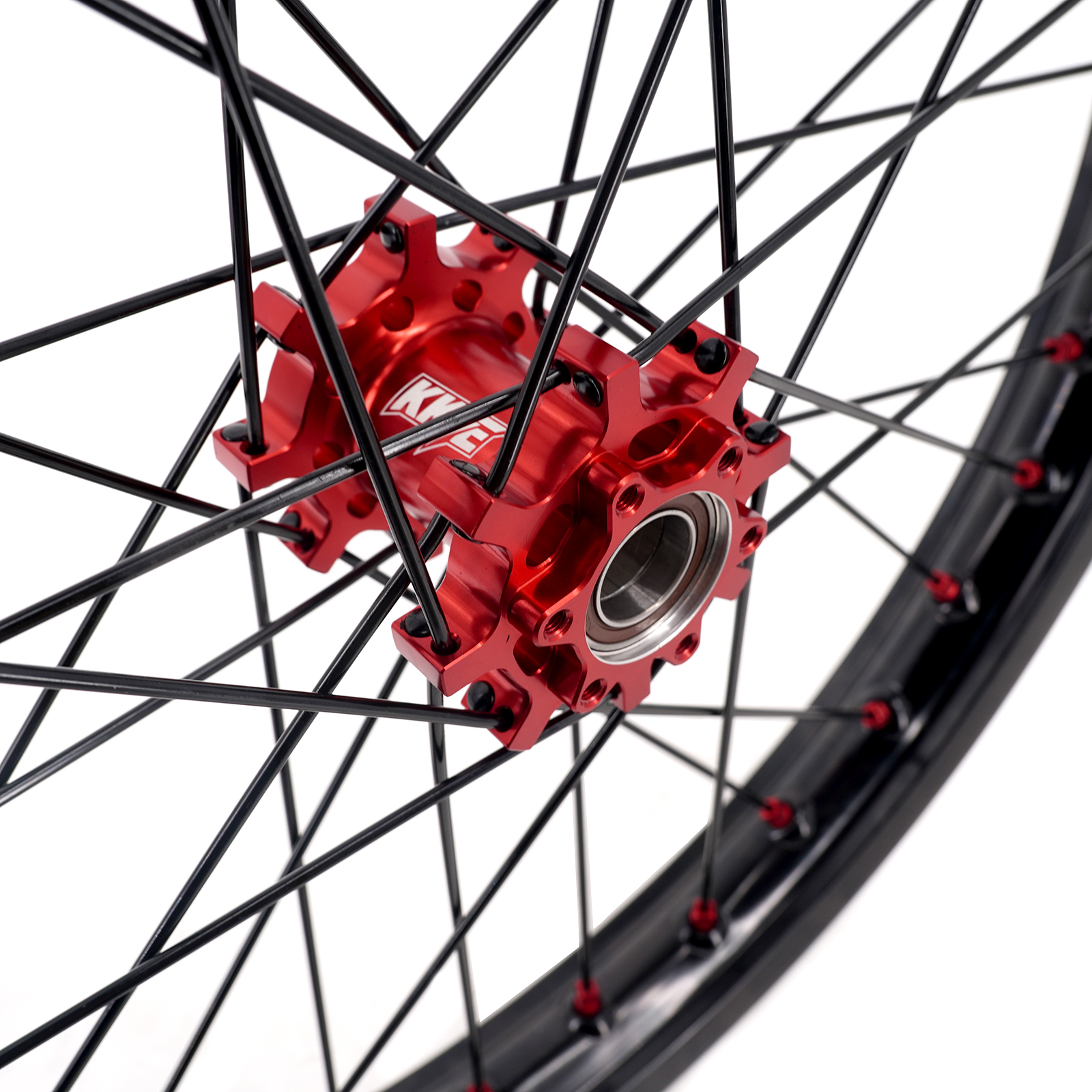 KKE 1.6*19" & 1.85*16" Electric Dirt Bike Wheels Rim for Sur-Ron Light Bee-X 2019-2025 E-Bike Red Hub