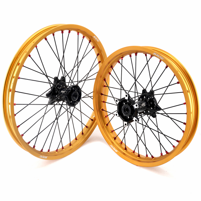 KKE 1.6*21" /2.15*18" Electric Bike Wheels Fit Surron Ultra Bee Dirt Bike Gold Rim