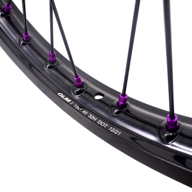 KKE 1.4*19" & 1.85*16" Electric Dirtbike Wheels Rim For Sur Ron Light Bee-X 2019-2022 Purple Hub