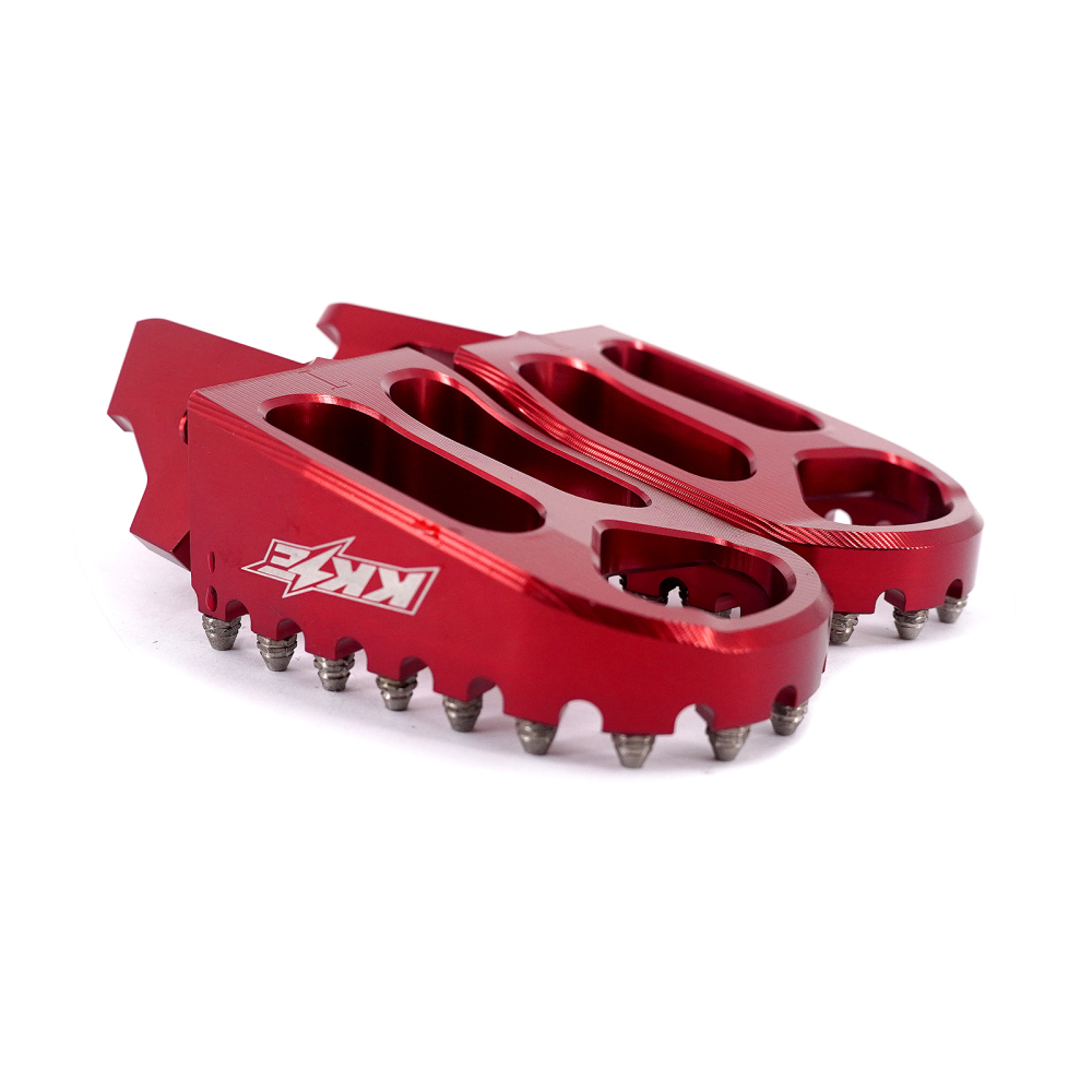 KKE Footpegs Billet Foot Rest Fit Sur Ron Ultra Bee Electric Bike Red