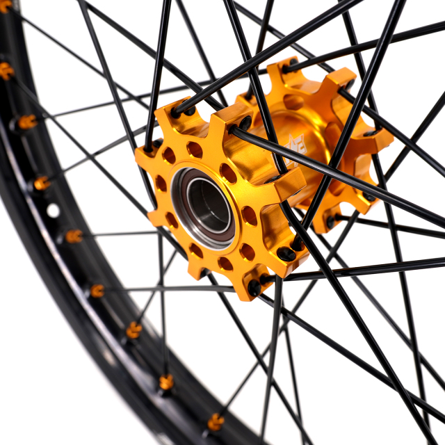 KKE 1.6*19" & 1.85*16" Electric Dirtbike Wheels Rim For Sur Ron Light Bee-X 2019-2022 Gold Hub