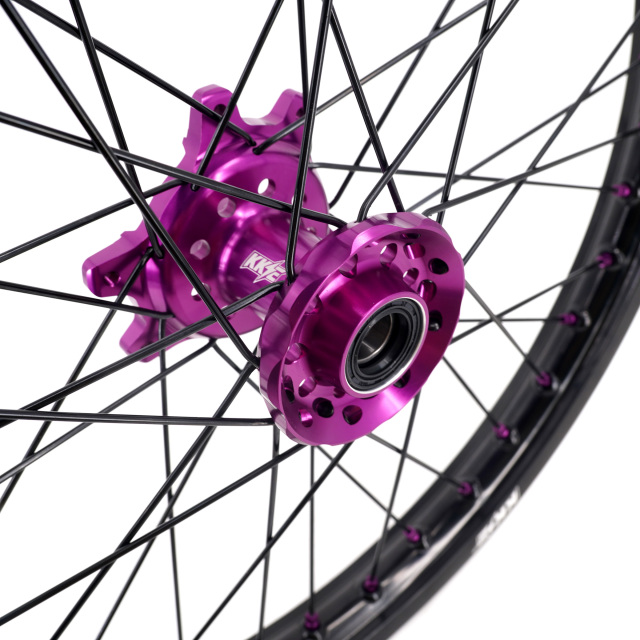 KKE 1.6*21" /2.15*18" Electric Bike Wheels Fit Surron Ultra Bee Dirt Bike Purple Hub