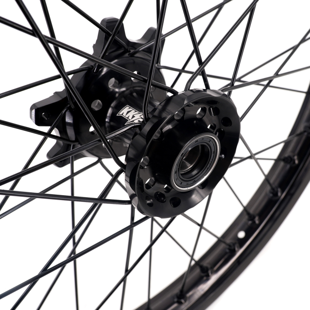 KKE 1.6*21" /2.15*18" Electric Bike Wheels Fit Surron Ultra Bee Dirt Bike All Black