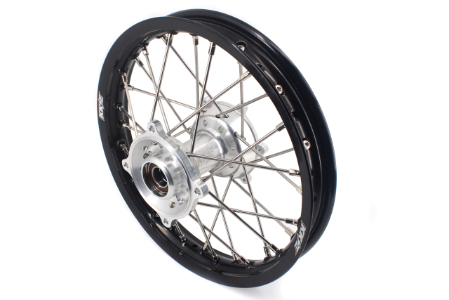 KKE 19/16 Kid's Wheel Rim Set Compatible with KTM85 SX 2021-2024 Silver Hub