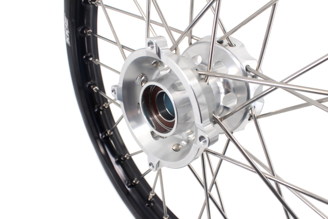 KKE 19/16 Kid's Wheel Rim Set Compatible with KTM85 SX 2021-2024 Silver Hub