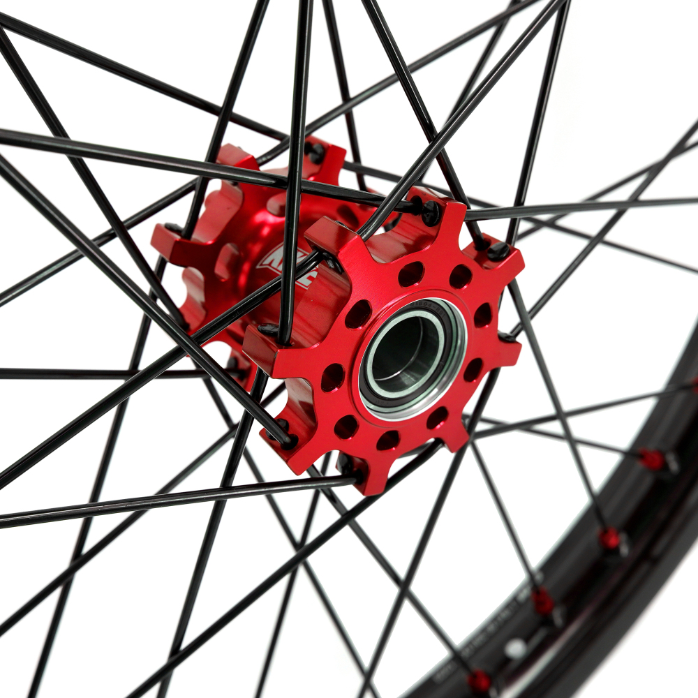 KKE 1.6*19" & 1.85*16" Electric Dirtbike Wheels Rim Fit Talaria Red