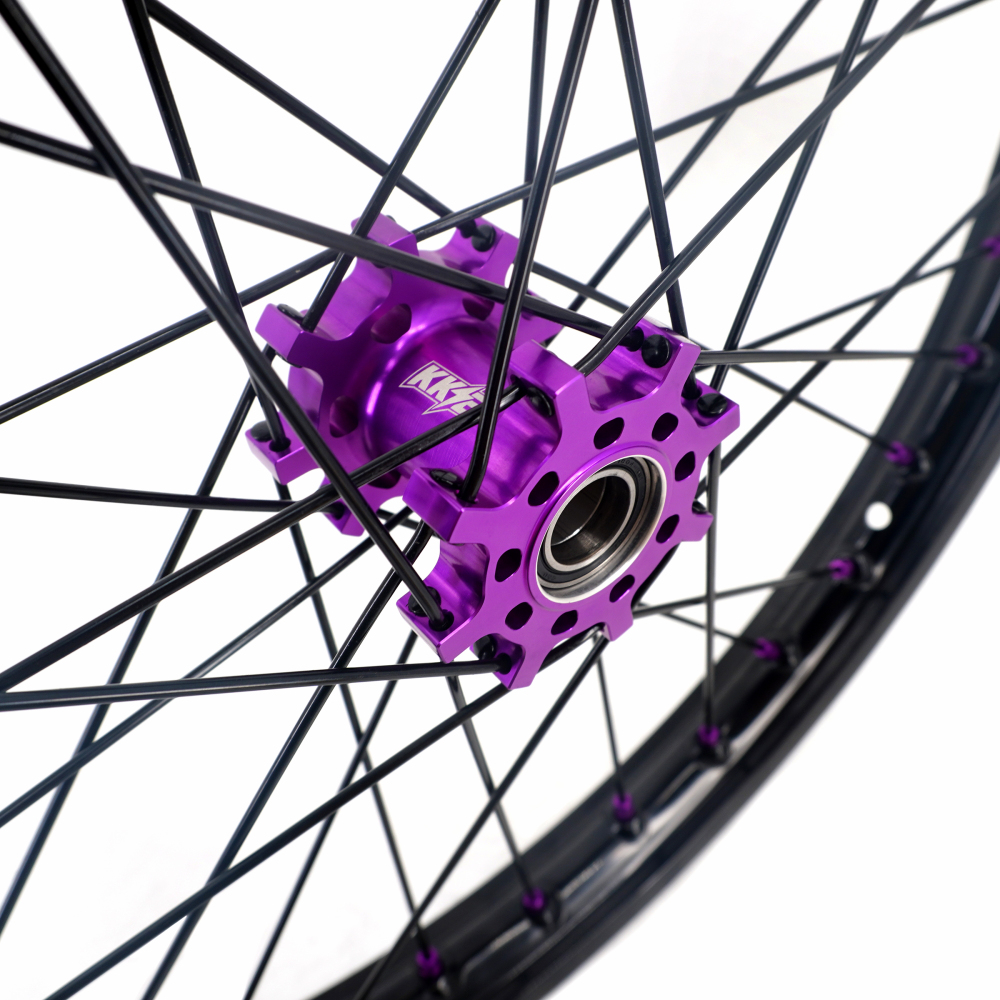 KKE 1.4*19" & 1.85*16" Electric Dirtbike Wheels Rim For Sur Ron Light Bee-X 2019-2022 Purple Hub
