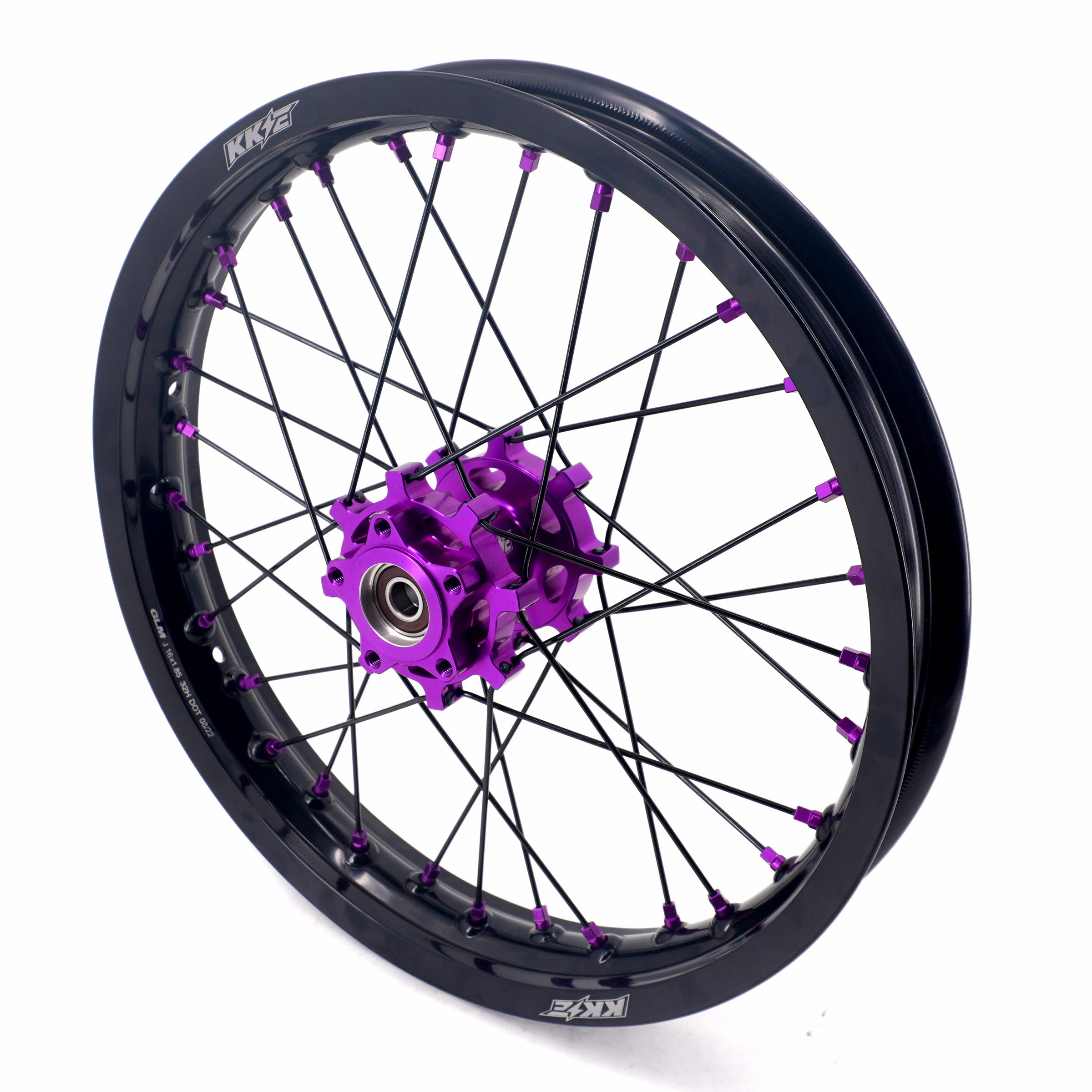 KKE 1.6*19" /1.85*16" E-Bike Spokes Wheels Rims E-Moto fit E-Ride PRO-SS 2024 Purple Hubs