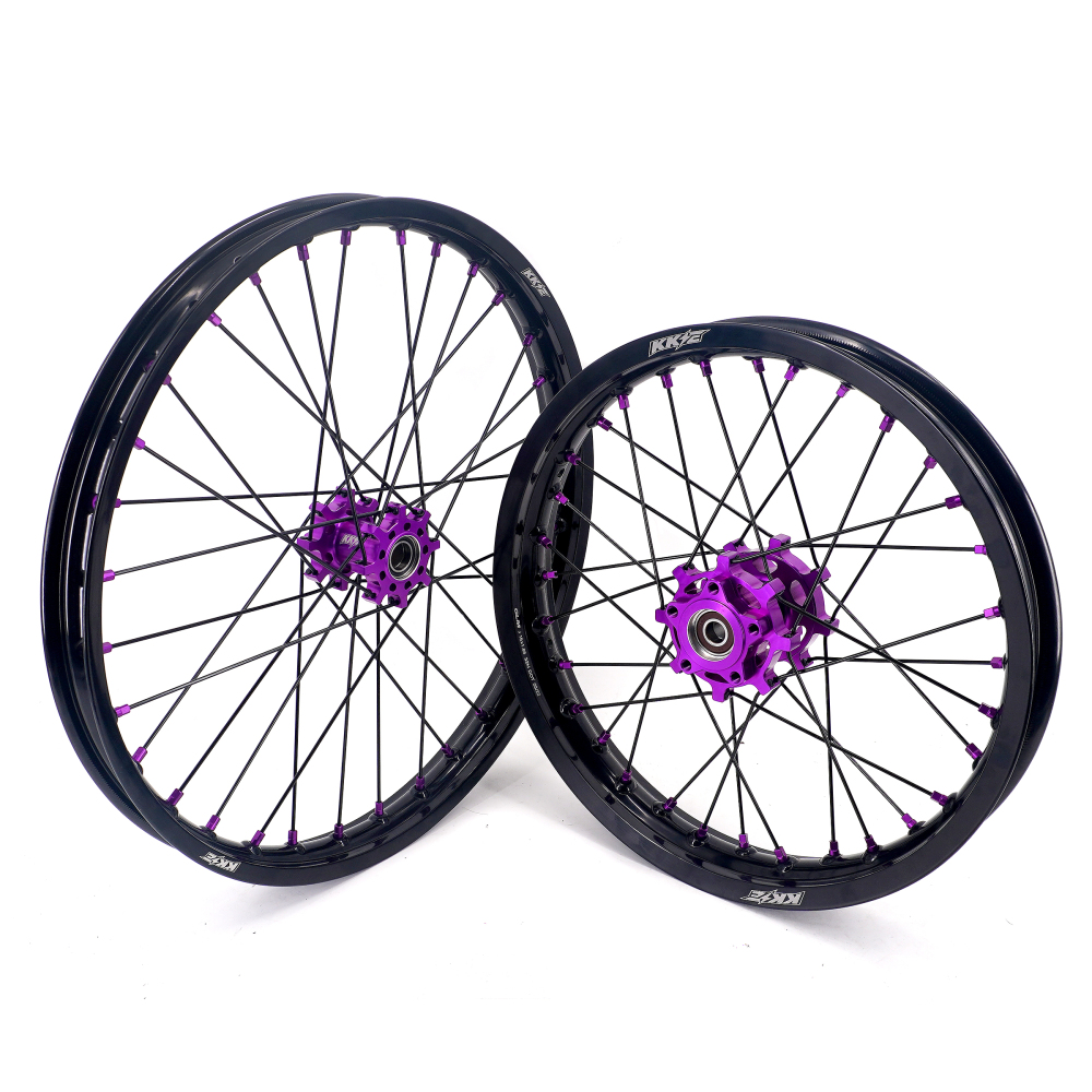 KKE 1.4*19" & 1.85*16" Electric Dirtbike Wheels Rim For Sur Ron Light Bee-X 2019-2022 Purple Hub